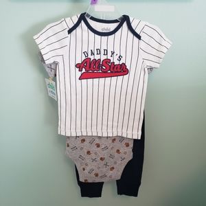 Child of Mine Baby Boys 3 Piece Outfit